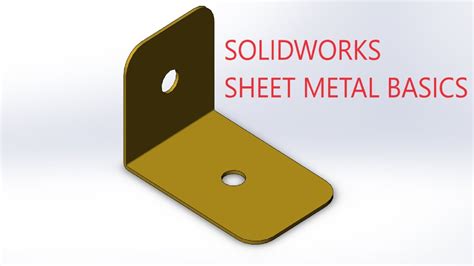 sheet metal on solidworks|solidworks sheet metal basics.